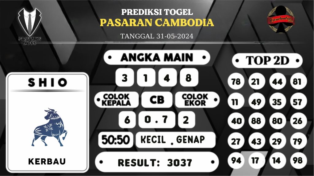 https://prediksibossduo.com/prediksi-boss-togel-cambodia-jumat-31-mei-2024/
