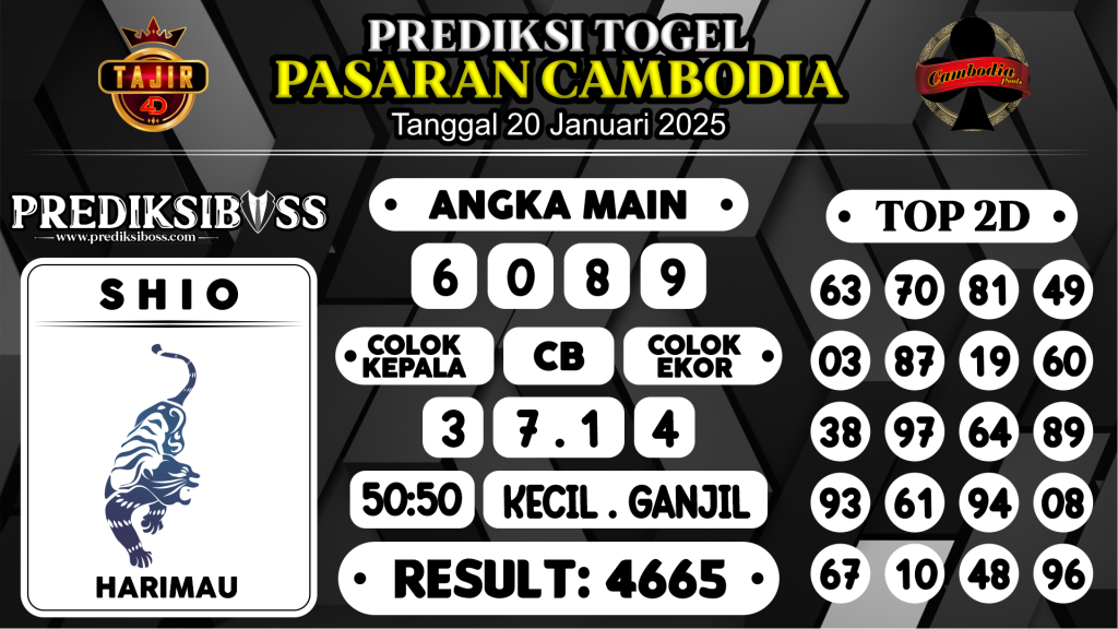 https://prediksibossduo.com/prediksi-boss-togel-cambodia-senin-20-januari-2025/