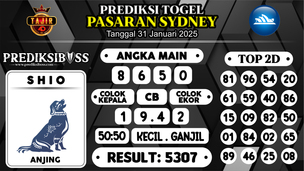 https://prediksibossduo.com/prediksi-boss-togel-sidney-jumat-31-januari-2025/